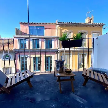 Apartment Centr'halles #3 Terrasse Vue Cathedrale, Clim! Carcassonne